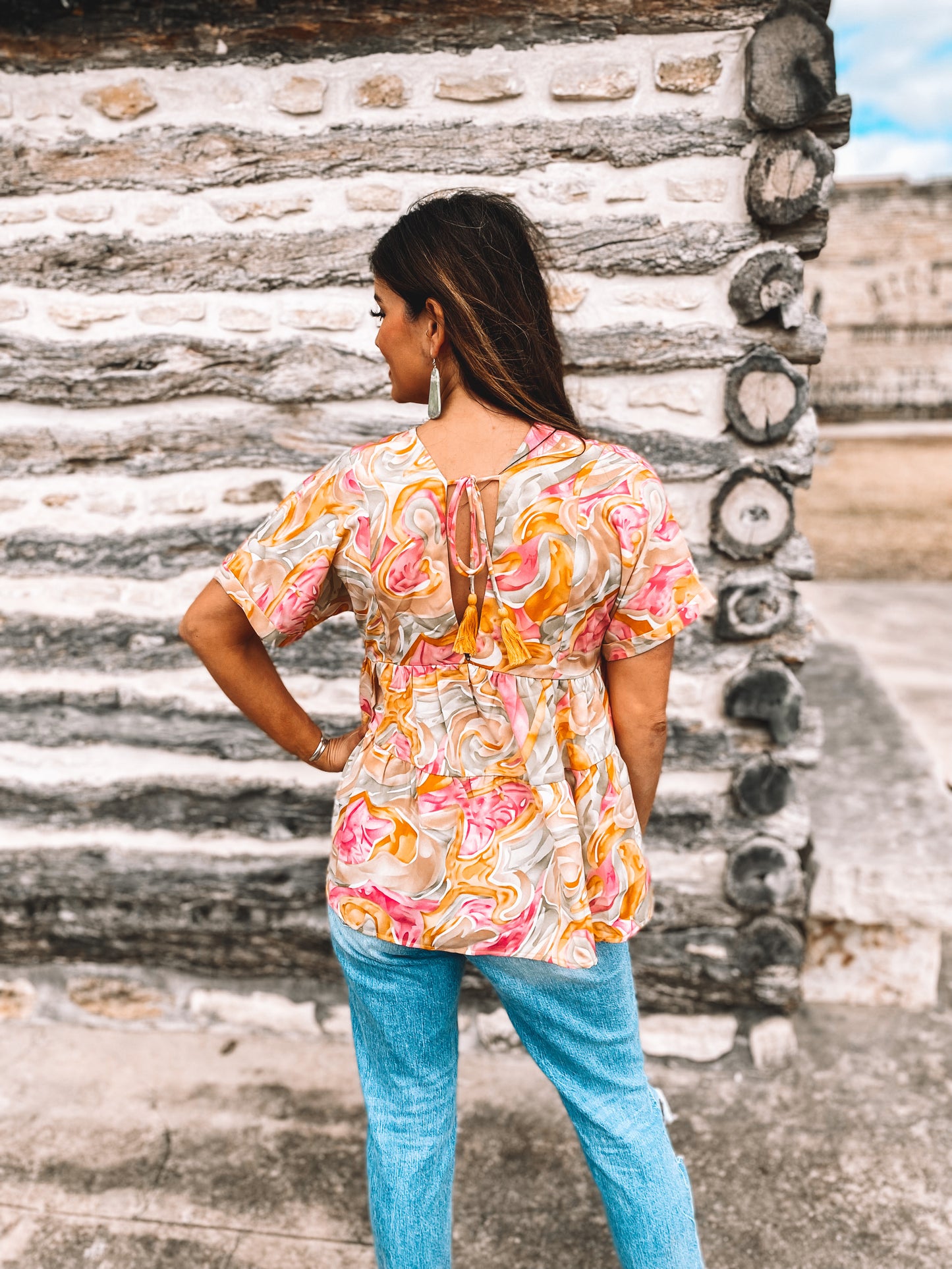 Pink Floral Top