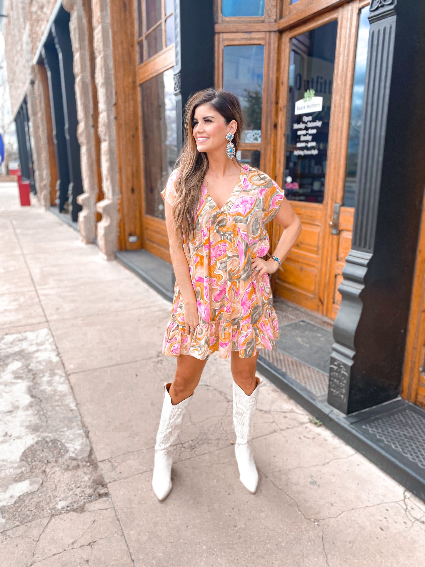 Pink Floral Dress