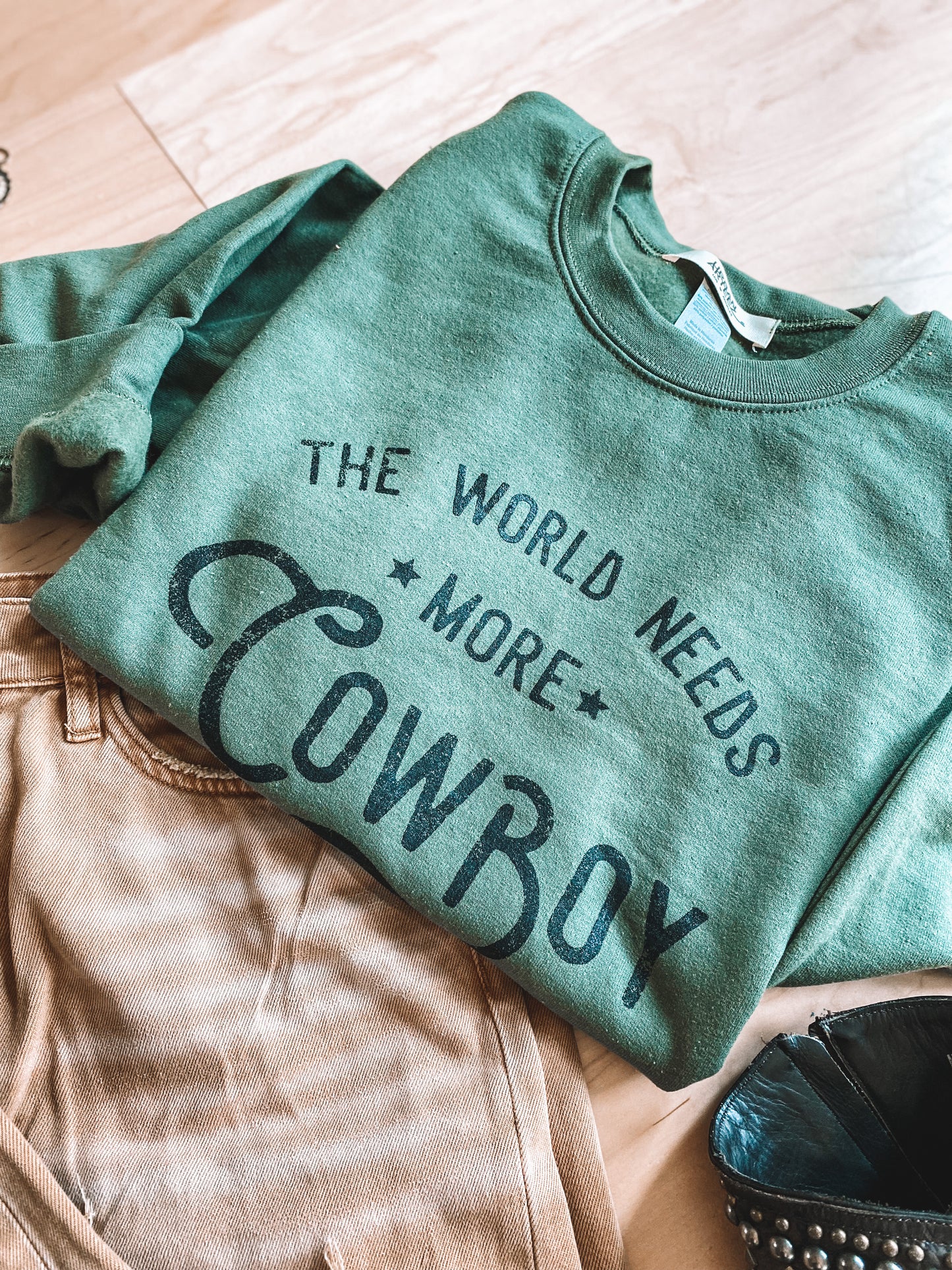 The World Needs More Cowboy Sweatshirt